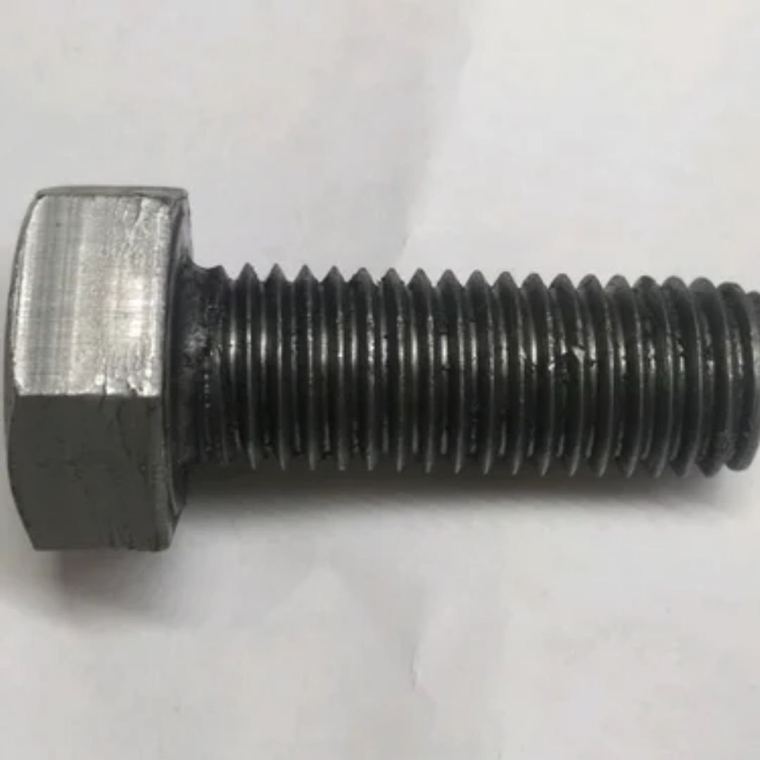 Full Threaded Polished Mild Steel Hex Bolt, For Construction, Size: 1 Inch (l)