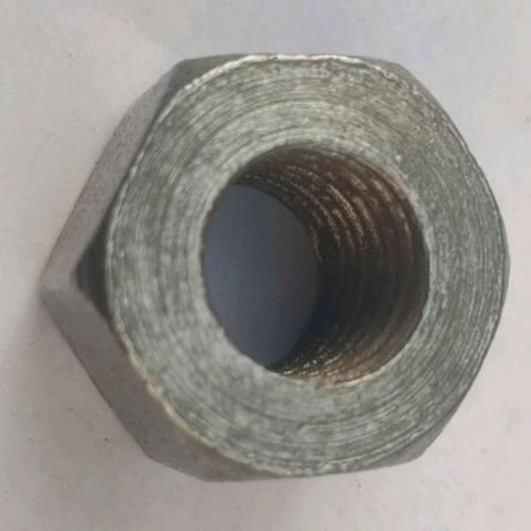 Hexagonal 10mm Mild Steel Hex Nut, Size: 1 Inch (d)